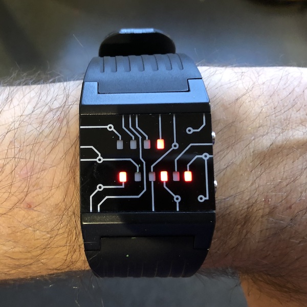 My binary wrist watch